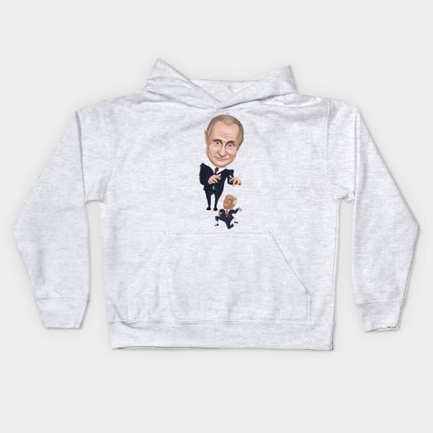 trumputin Kids Hoodie by bobgoodallart